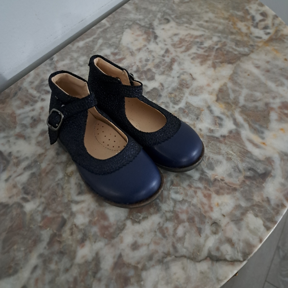Manuela de Juan Kids Girls Blue Dress Shoes Size 24 (US 8) New Unboxed